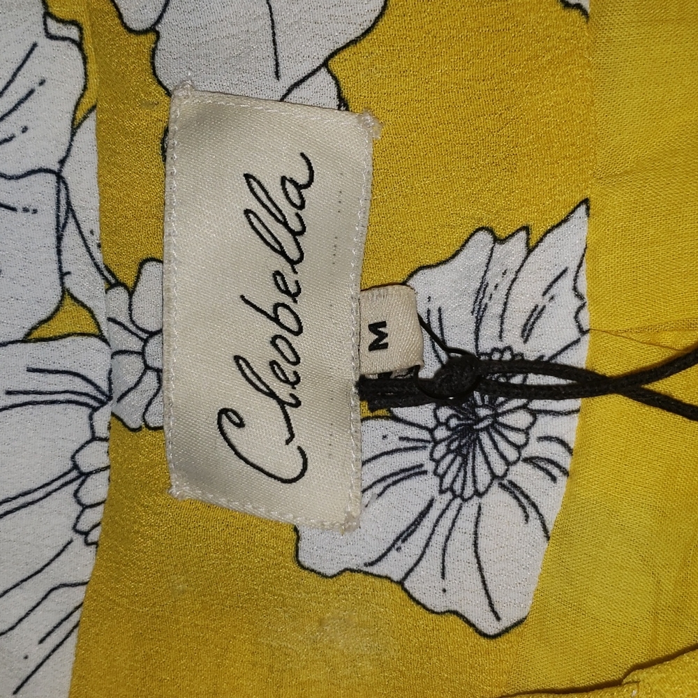 Cleobella Yellow & White Floral Button Jacket / Blazed Medium  nwt - Picture 3 of 8